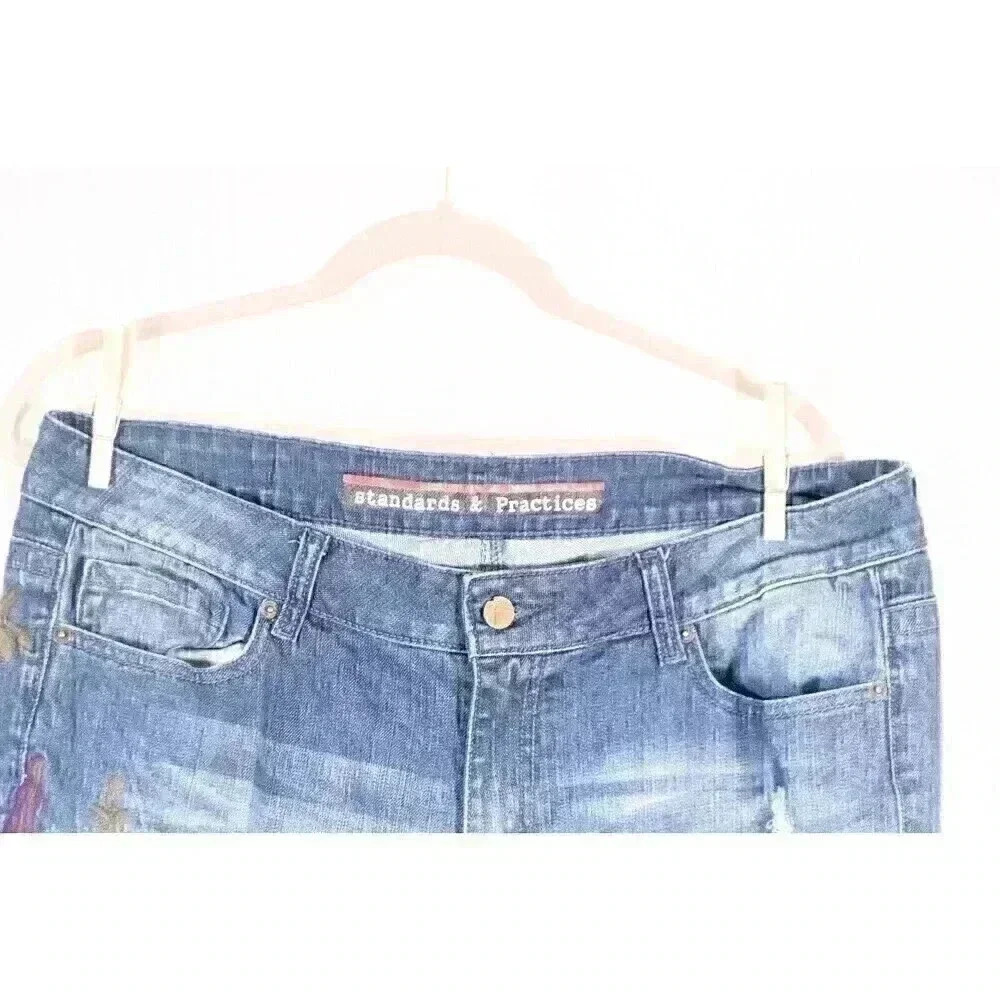 Standards And Practices Plus Size 16 Embroidered … - image 4